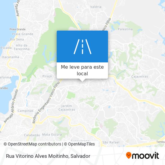 Rua Vitorino Alves Moitinho mapa