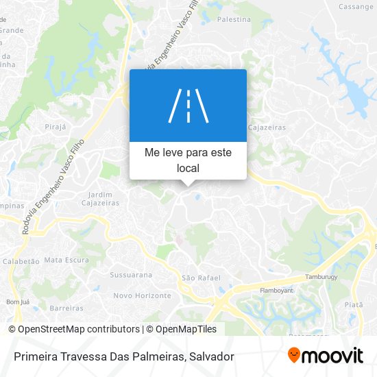 Primeira Travessa Das Palmeiras mapa