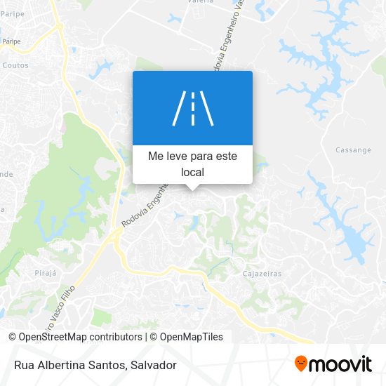 Rua Albertina Santos mapa
