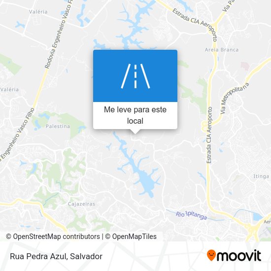 Rua Pedra Azul mapa