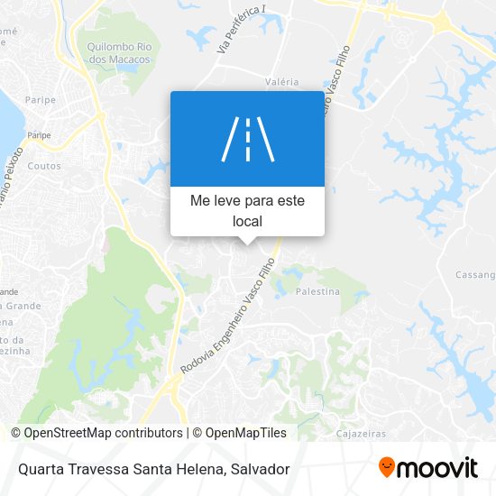 Quarta Travessa Santa Helena mapa