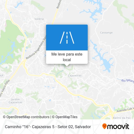 Caminho "16"- Cajazeiras 5 - Setor 02 mapa