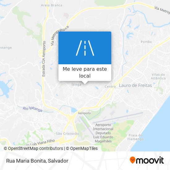 Rua Maria Bonita mapa