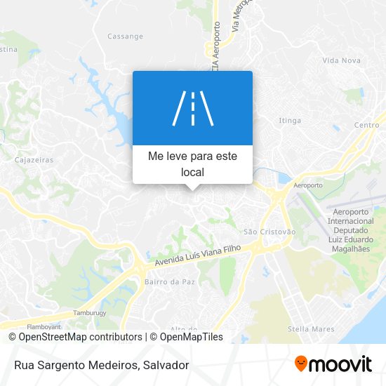 Rua Sargento Medeiros mapa