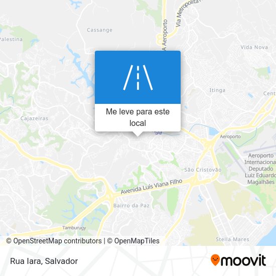 Rua Iara mapa