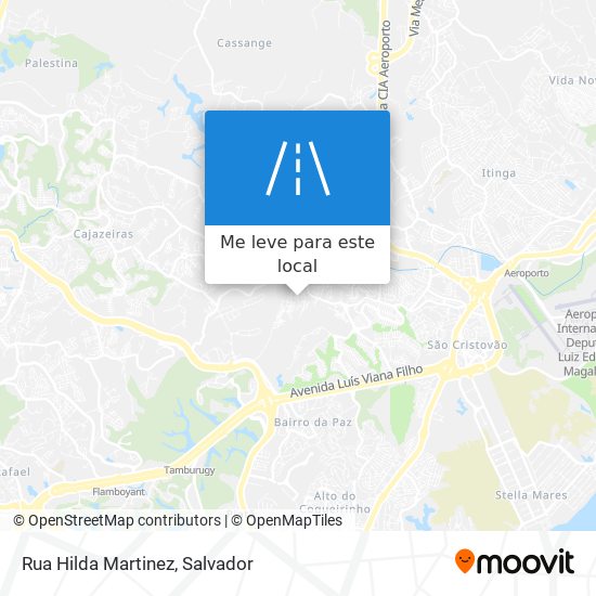 Rua Hilda Martinez mapa