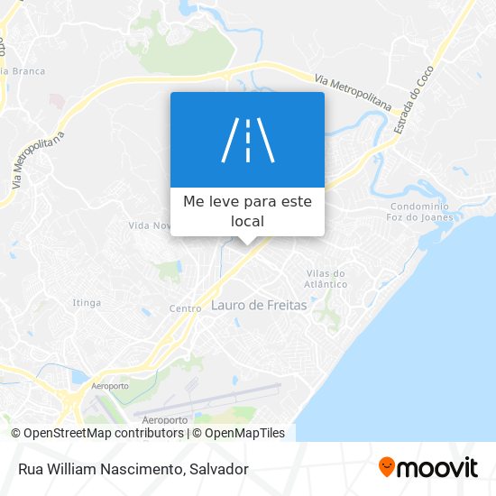 Rua William Nascimento mapa