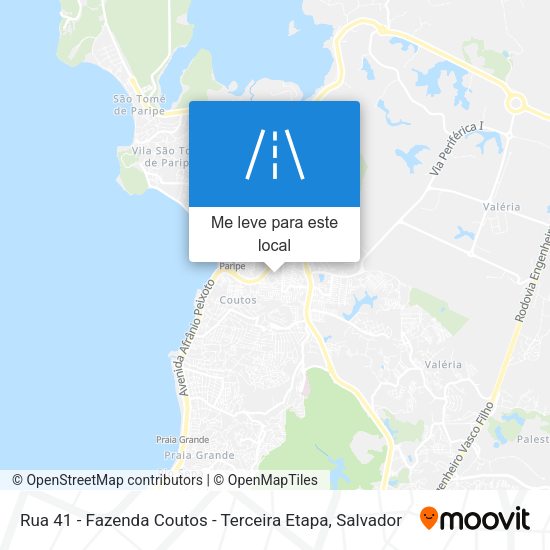 Rua 41 - Fazenda Coutos - Terceira Etapa mapa