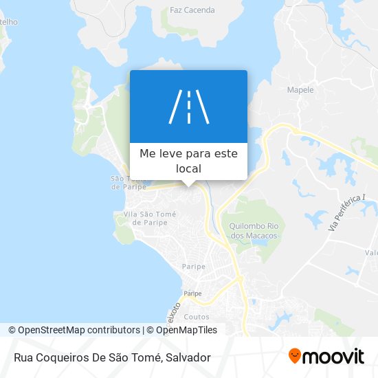 Rua Coqueiros De São Tomé mapa