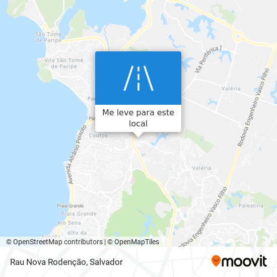 Rau Nova Rodenção mapa