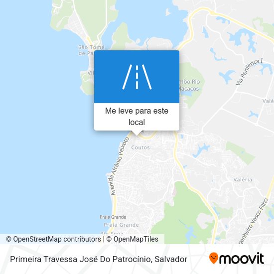 Primeira Travessa José Do Patrocínio mapa