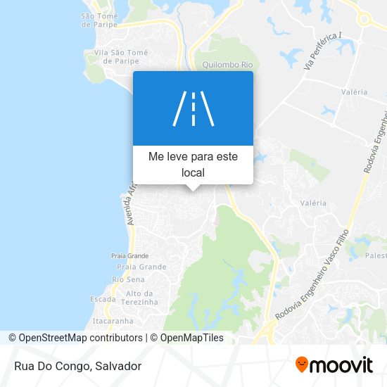 Rua Do Congo mapa