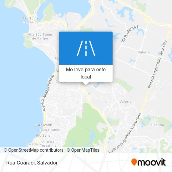 Rua Coaraci mapa