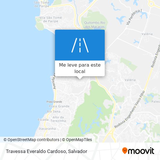 Travessa Everaldo Cardoso mapa