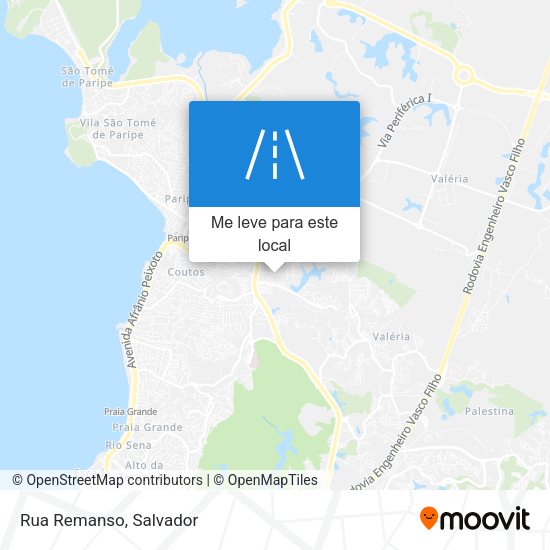 Rua Remanso mapa