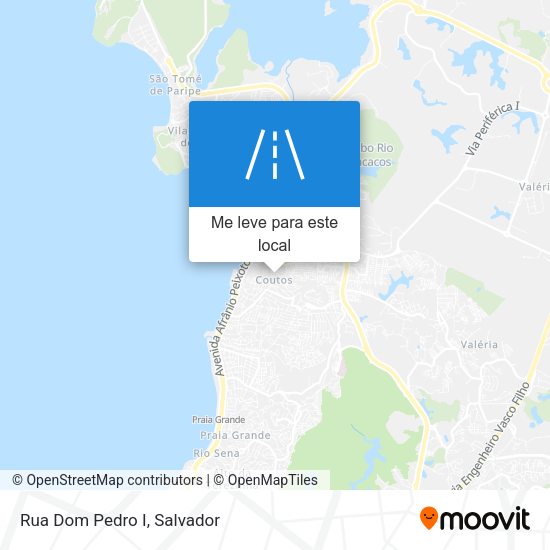 Rua Dom Pedro I mapa