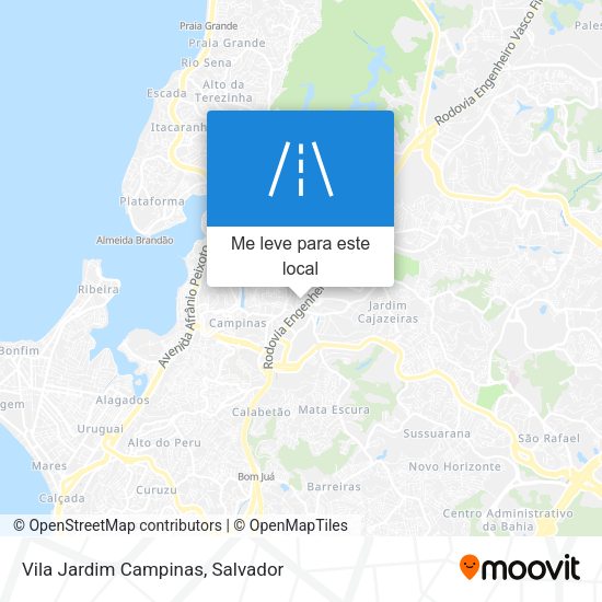 Vila Jardim Campinas mapa