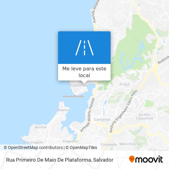 Rua Primeiro De Maio De Plataforma mapa