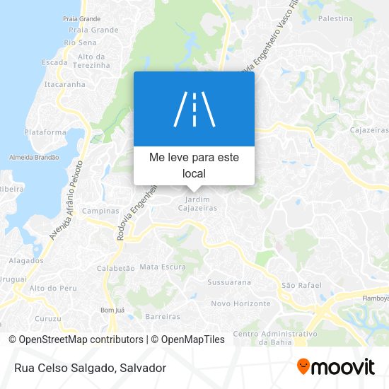 Rua Celso Salgado mapa