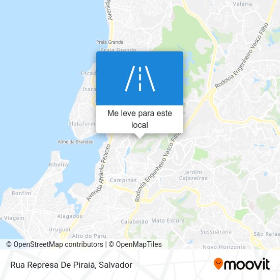 Rua Represa De Piraiá mapa