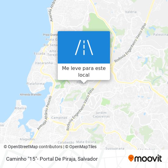 Caminho "15"- Portal De Piraja mapa