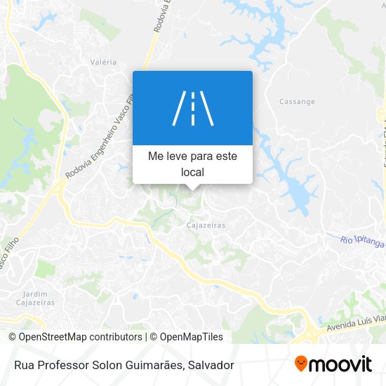 Rua Professor Solon Guimarães mapa