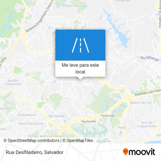 Rua Desfiladeiro mapa