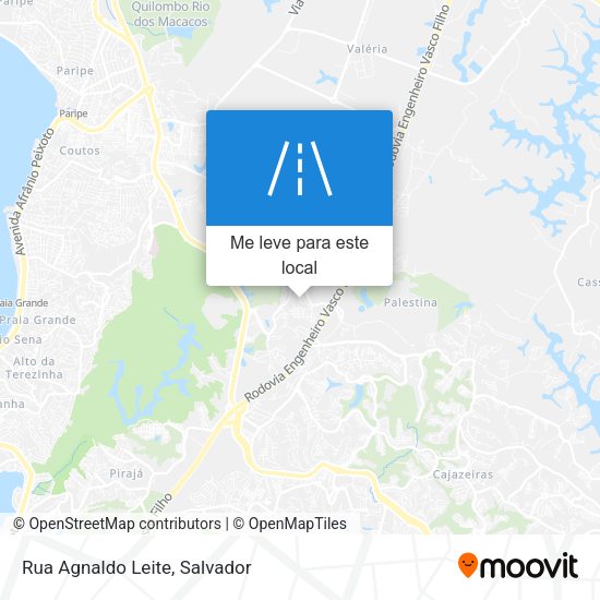 Rua Agnaldo Leite mapa