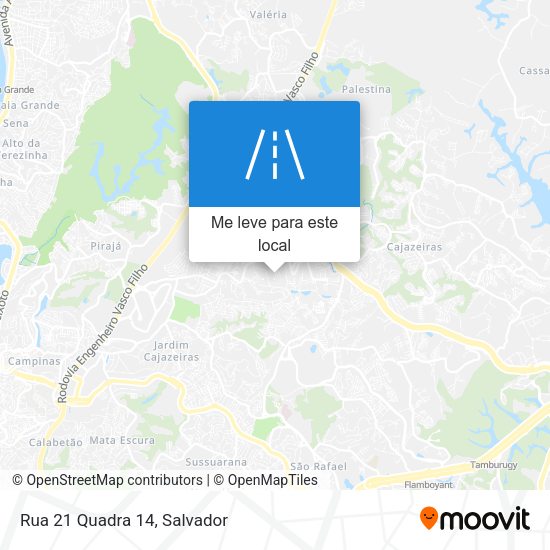 Rua 21 Quadra 14 mapa