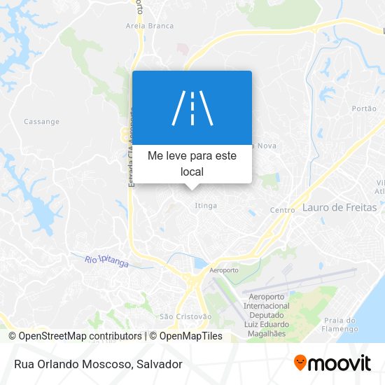 Rua Orlando Moscoso mapa
