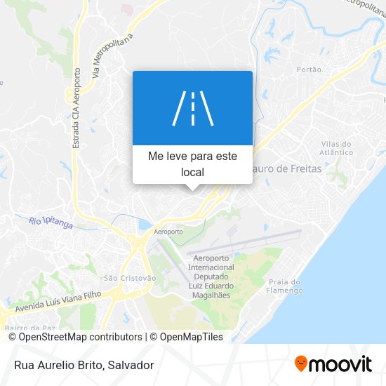 Rua Aurelio Brito mapa