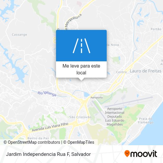 Jardim Independencia Rua F mapa