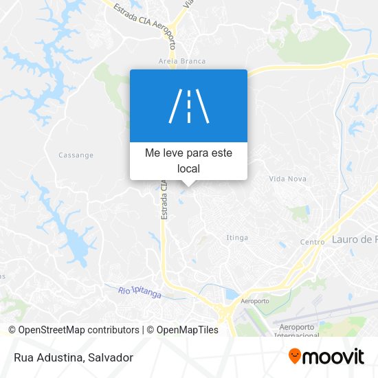 Rua Adustina mapa