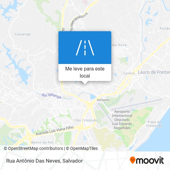 Rua Antônio Das Neves mapa