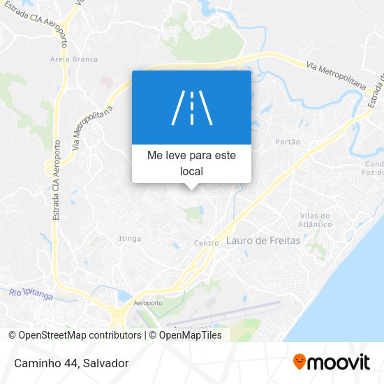 Caminho 44 mapa