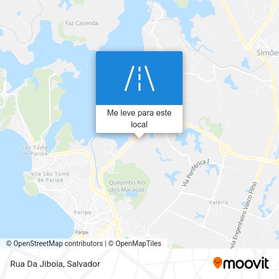 Rua Da Jiboia mapa