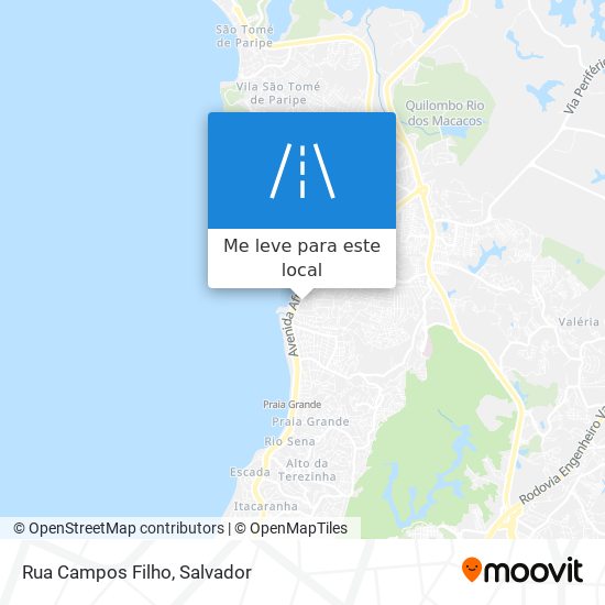 Rua Campos Filho mapa