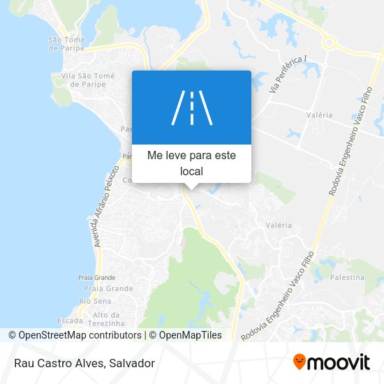 Rau Castro Alves mapa