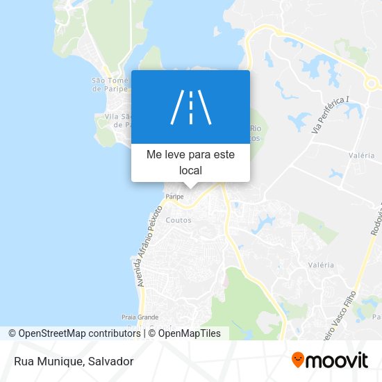 Rua Munique mapa