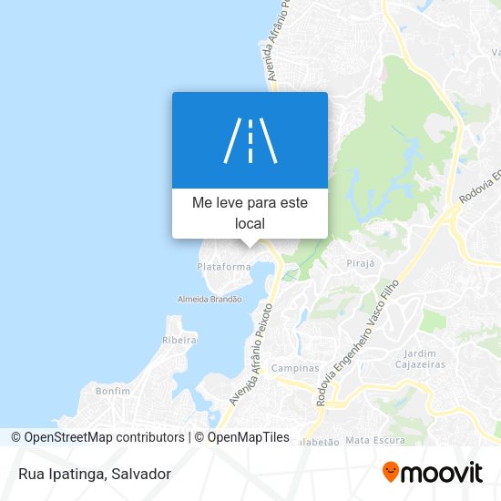 Rua Ipatinga mapa