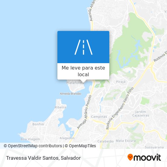 Travessa Valdir Santos mapa