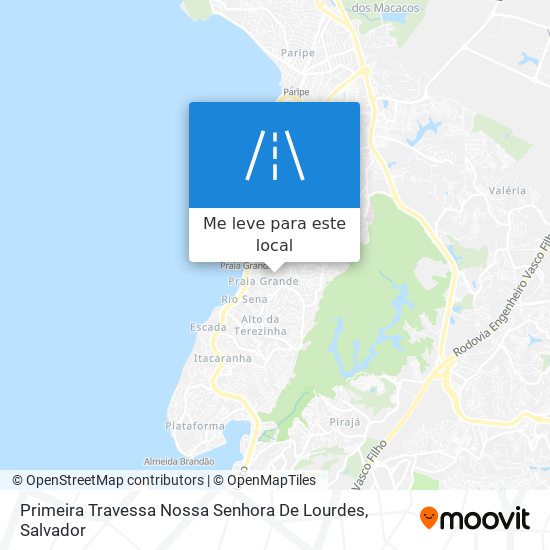 Primeira Travessa Nossa Senhora De Lourdes mapa