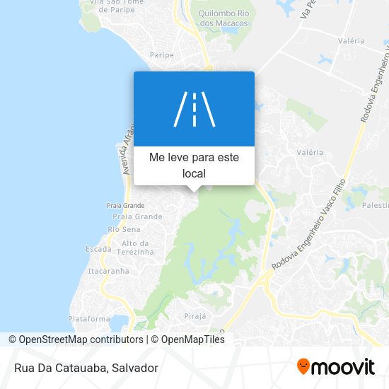 Rua Da Catauaba mapa