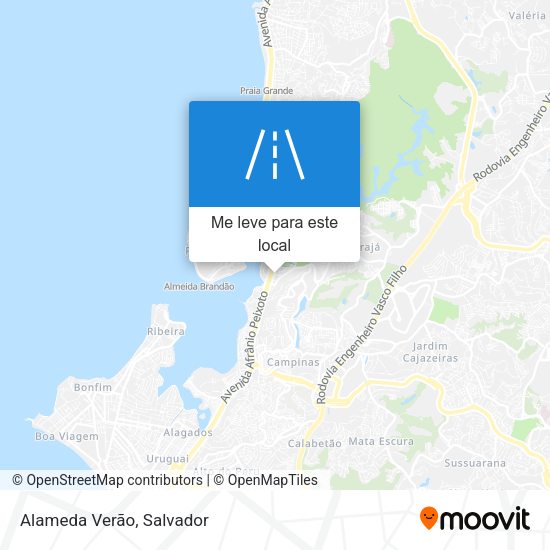 Alameda Verão mapa