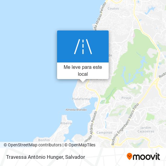 Travessa Antônio Hunger mapa