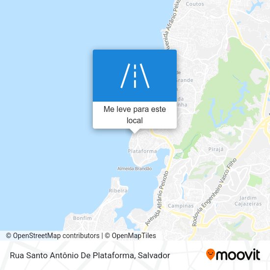 Rua Santo Antônio De Plataforma mapa