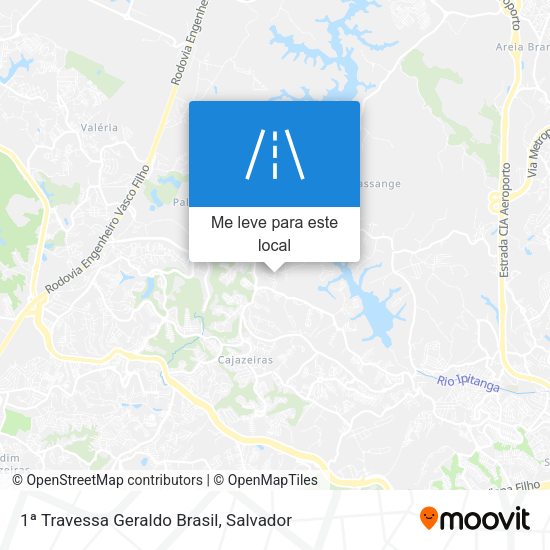 1ª Travessa Geraldo Brasil mapa