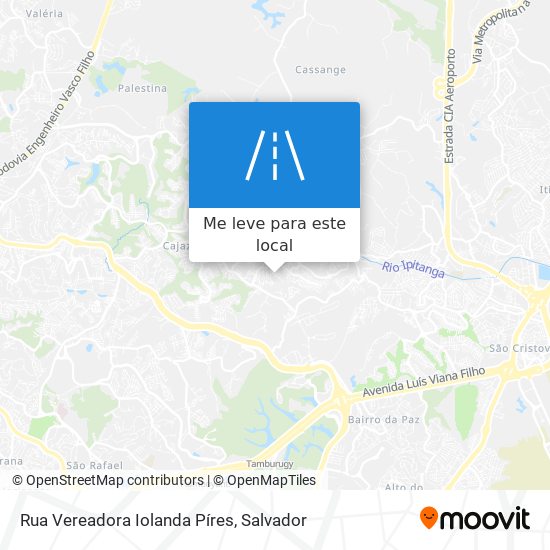 Rua Vereadora Iolanda Píres mapa