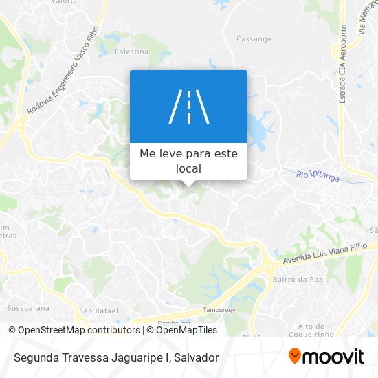 Segunda Travessa Jaguaripe I mapa