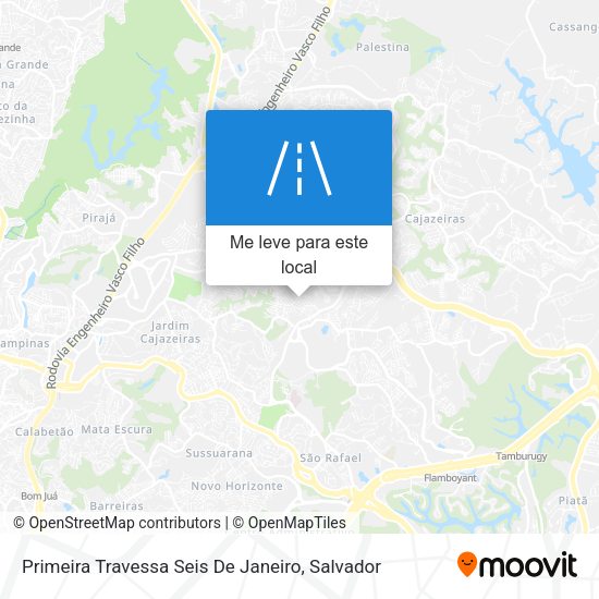 Primeira Travessa Seis De Janeiro mapa